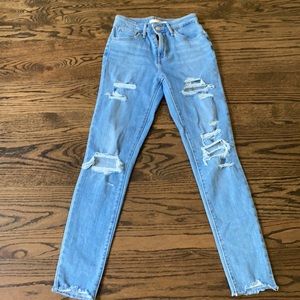 Levi Strauss high rise skinny jeans size 24